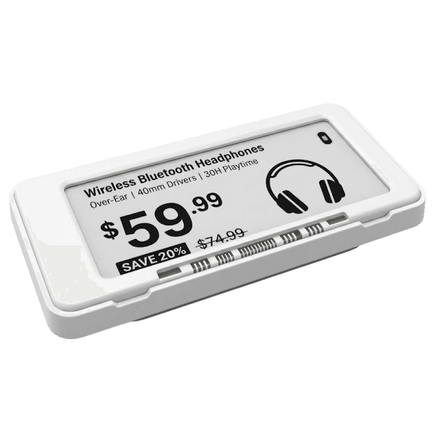 An Ithina C-21 electronic shelf label
