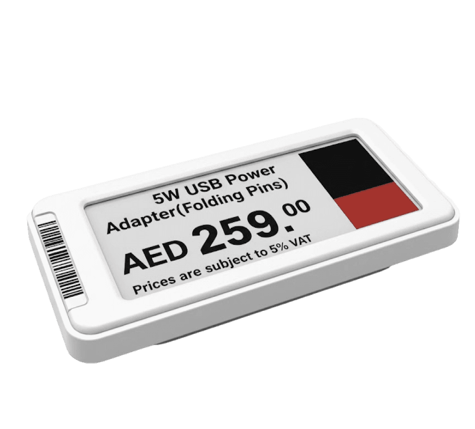 An Ithina C-29 electronic shelf label