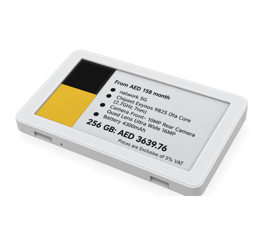An Ithina C-42 electronic shelf label