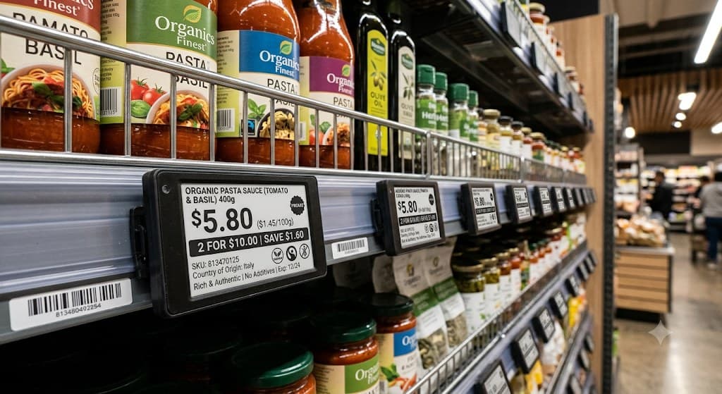 An Ithina device in a retail environment