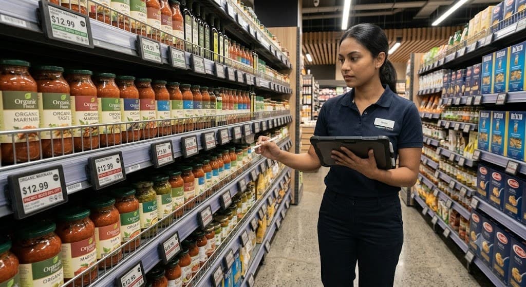 An Ithina device in a retail environment