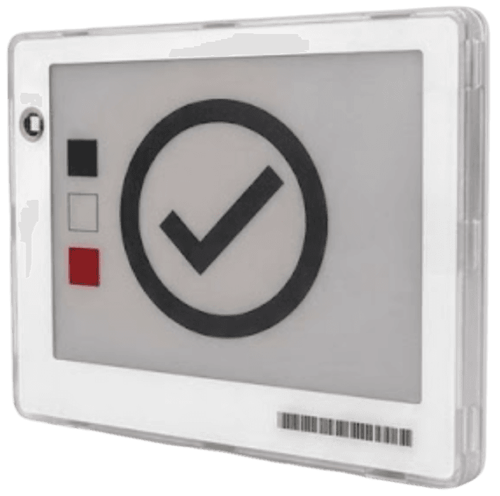 An Ithina P-42 electronic shelf label