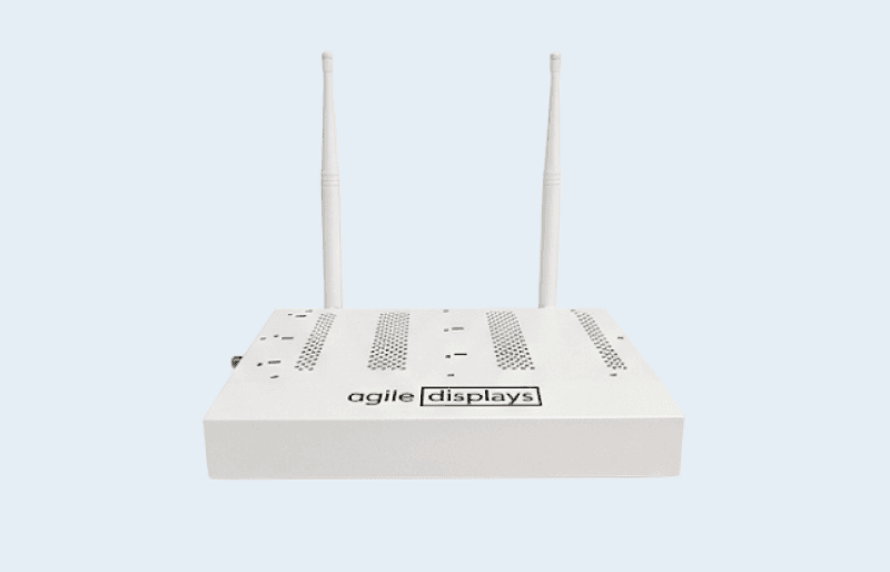 An Ithina edge gateway with two aerials