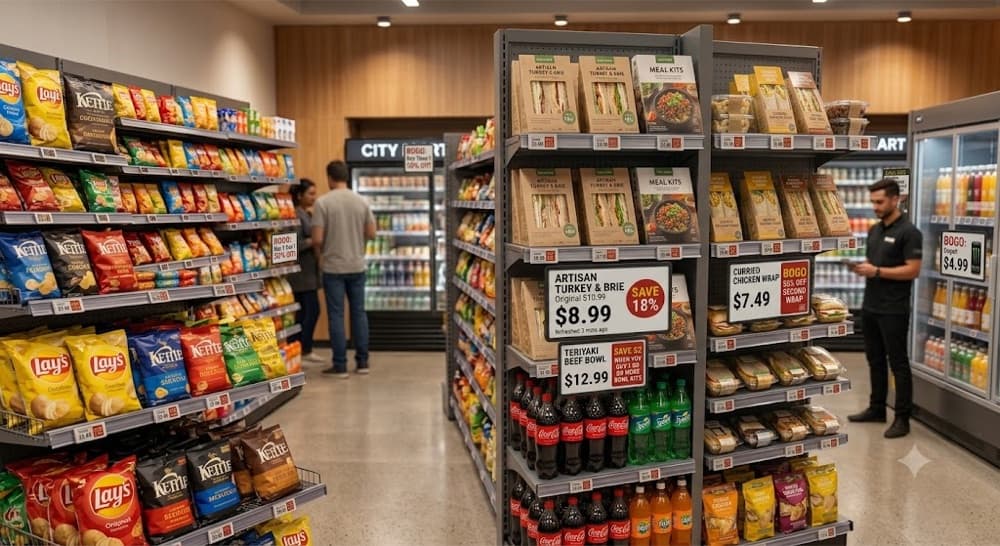 Retail store aisle