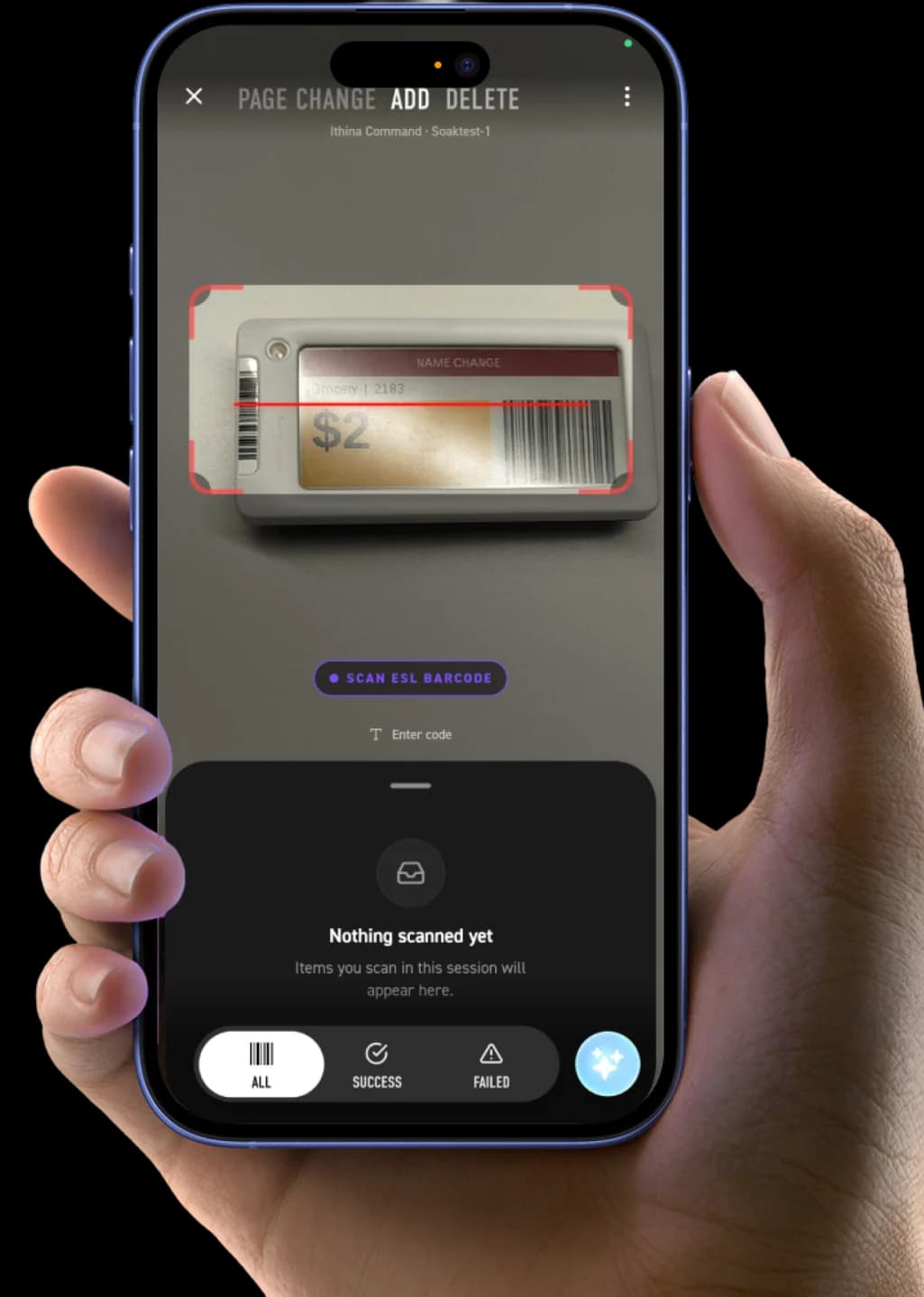Registering a new electronic shelf label against a store