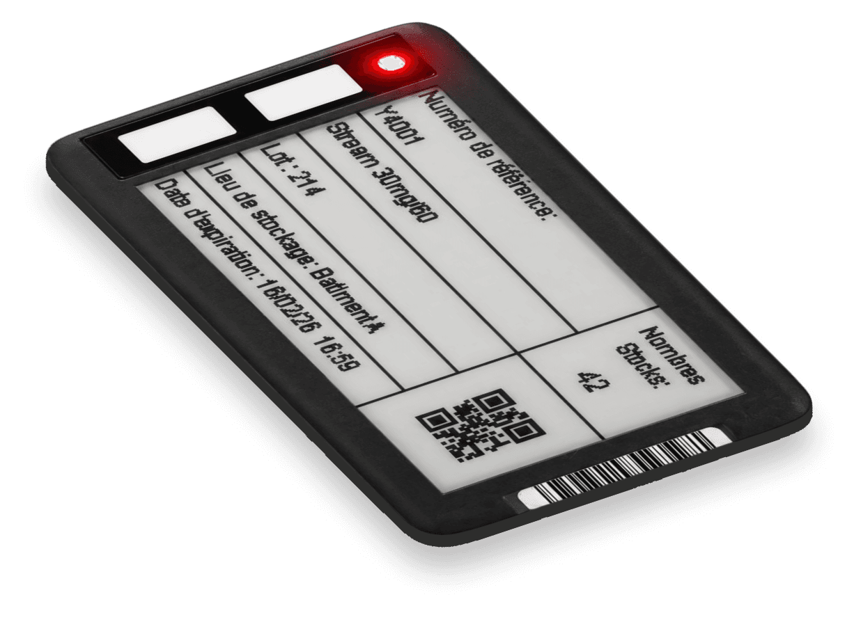 An Ithina I Series industrial label showing location and batch information